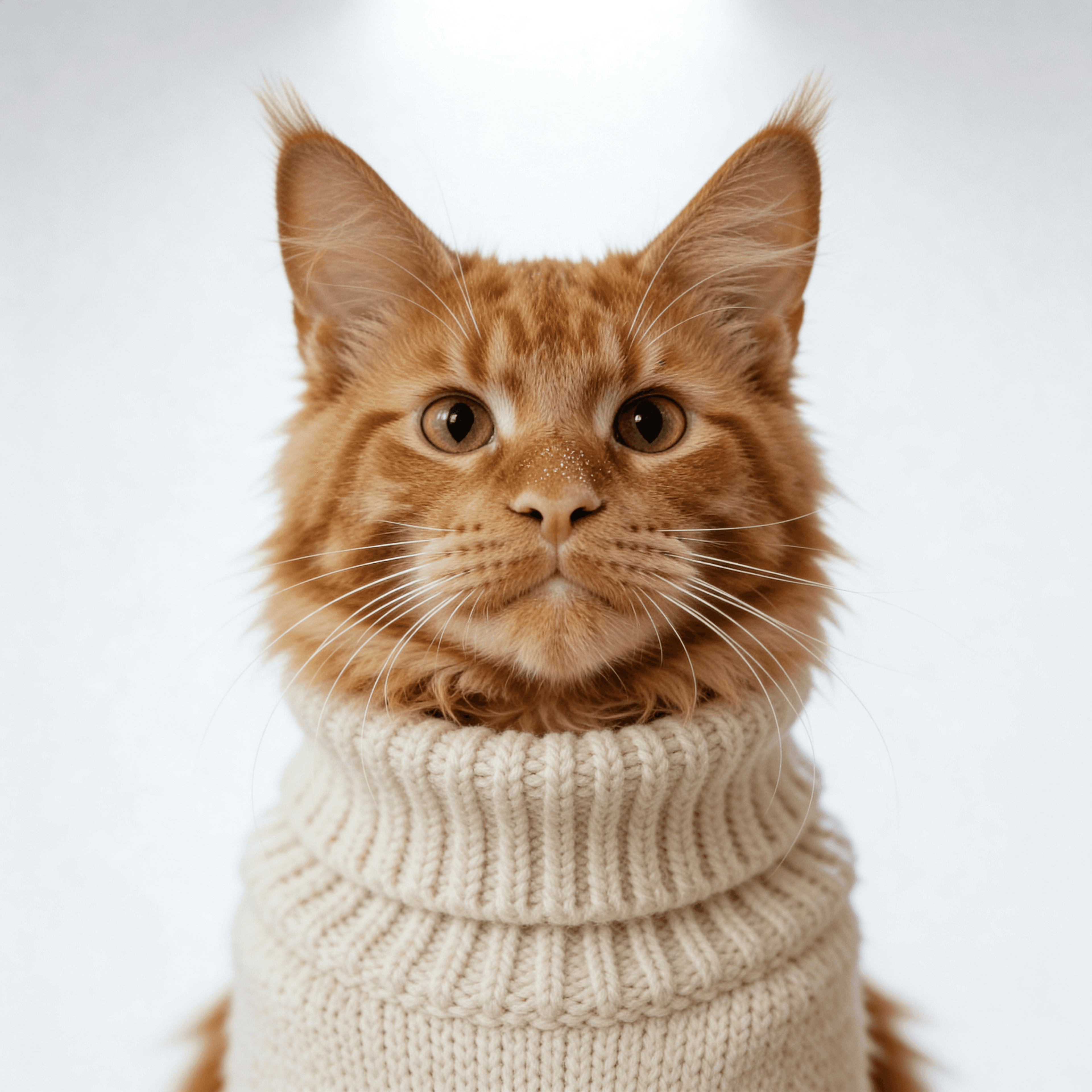 Modern Editorial style portrait of a cat