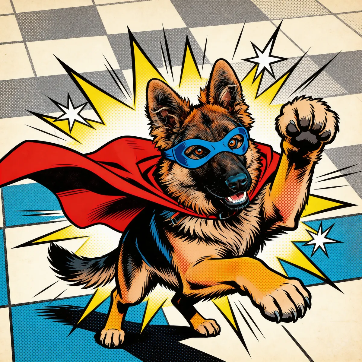 Transformed pet portrait