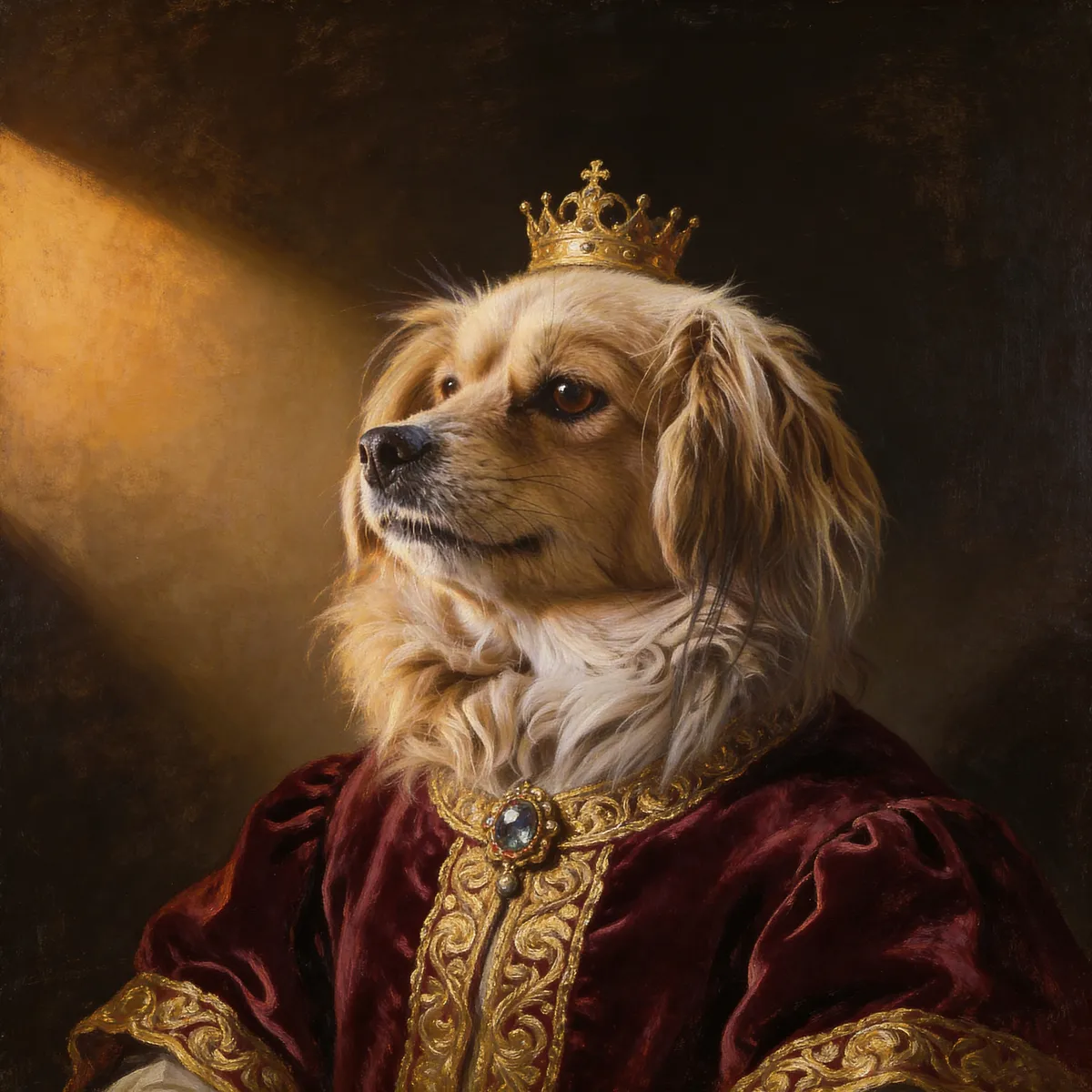 Transformed pet portrait