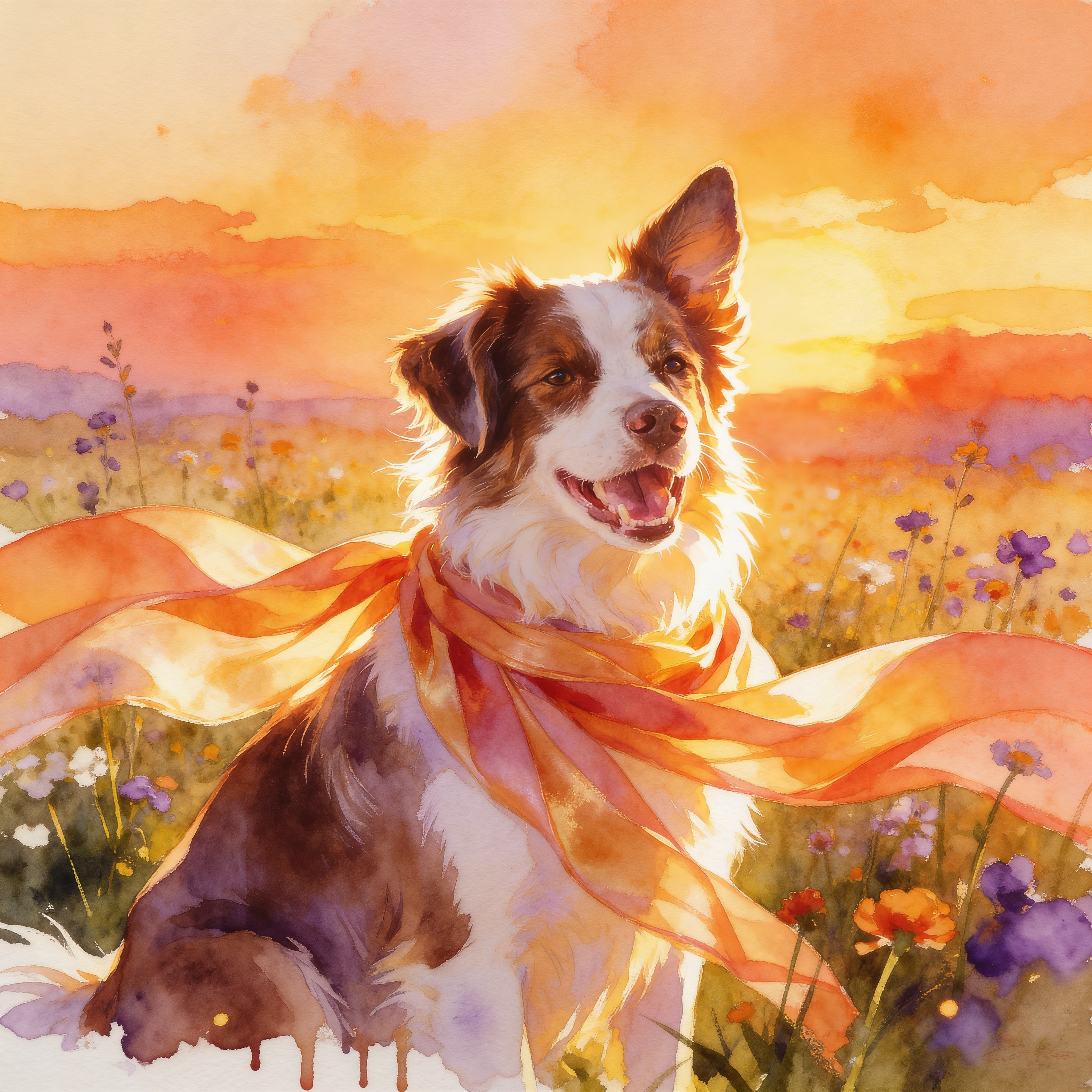 Transformed pet portrait