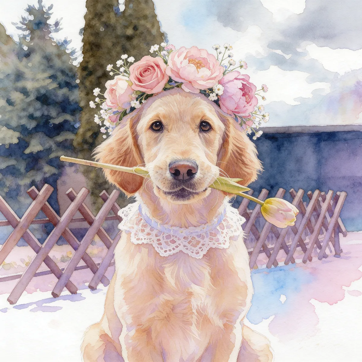 Transformed pet portrait